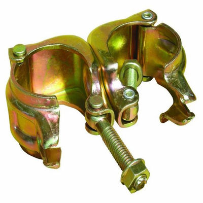 Forged หมุน Coupler นั่งร้าน Coupler คู่ชุบสังกะสี EN74 หล่น Forged 48.3 × 48.3 มม
